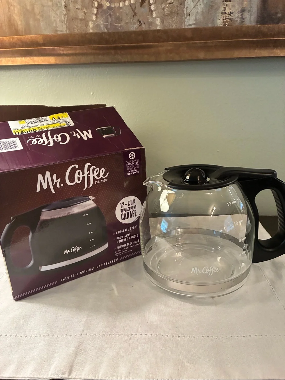Replacement 12-Cup Carafe Pot for Mr. Coffee Mr Coffee Maker Coffeemaker NEW